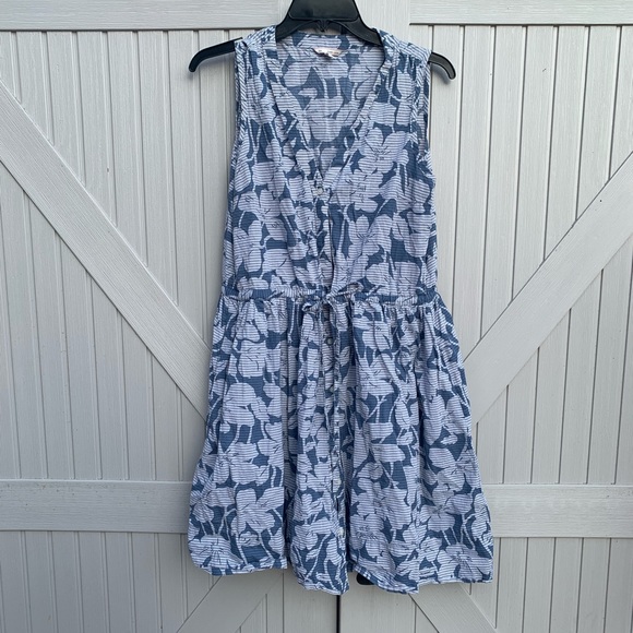 GAP Dresses Gap Sleeveless Shirt Dress Floral Petite Poshmark